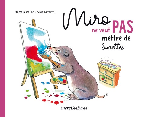 Miro does not want to wear his glasses -  - 