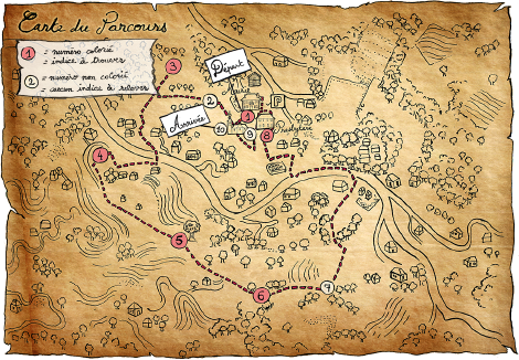 Plan parcours Jeu Interactif Saint Sigismond - Dessin - 2017