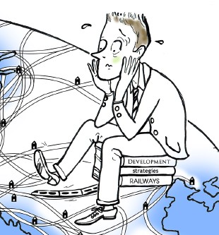 Illustration marketing - Illustration pour l'Union Internationale des Chemins de Fer par Alice Laverty