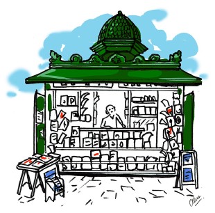 Illustrations sur l'utilisation des réseaux sociaux - Illustration pour l'Union Internationale des Chemins de Fer par Alice Laverty