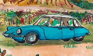 Illustration marketing et identité visuelle pour le site de vins french-epicurean.ch