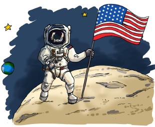  - Panneau Voyager dans l'Espace