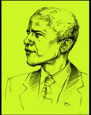 Portrait du président Barack Obama